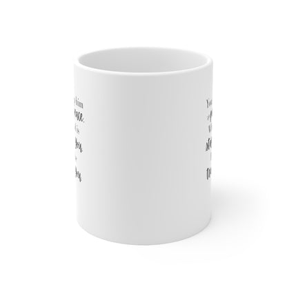 Perfect Peace Verse Mug - White Ceramic 11oz