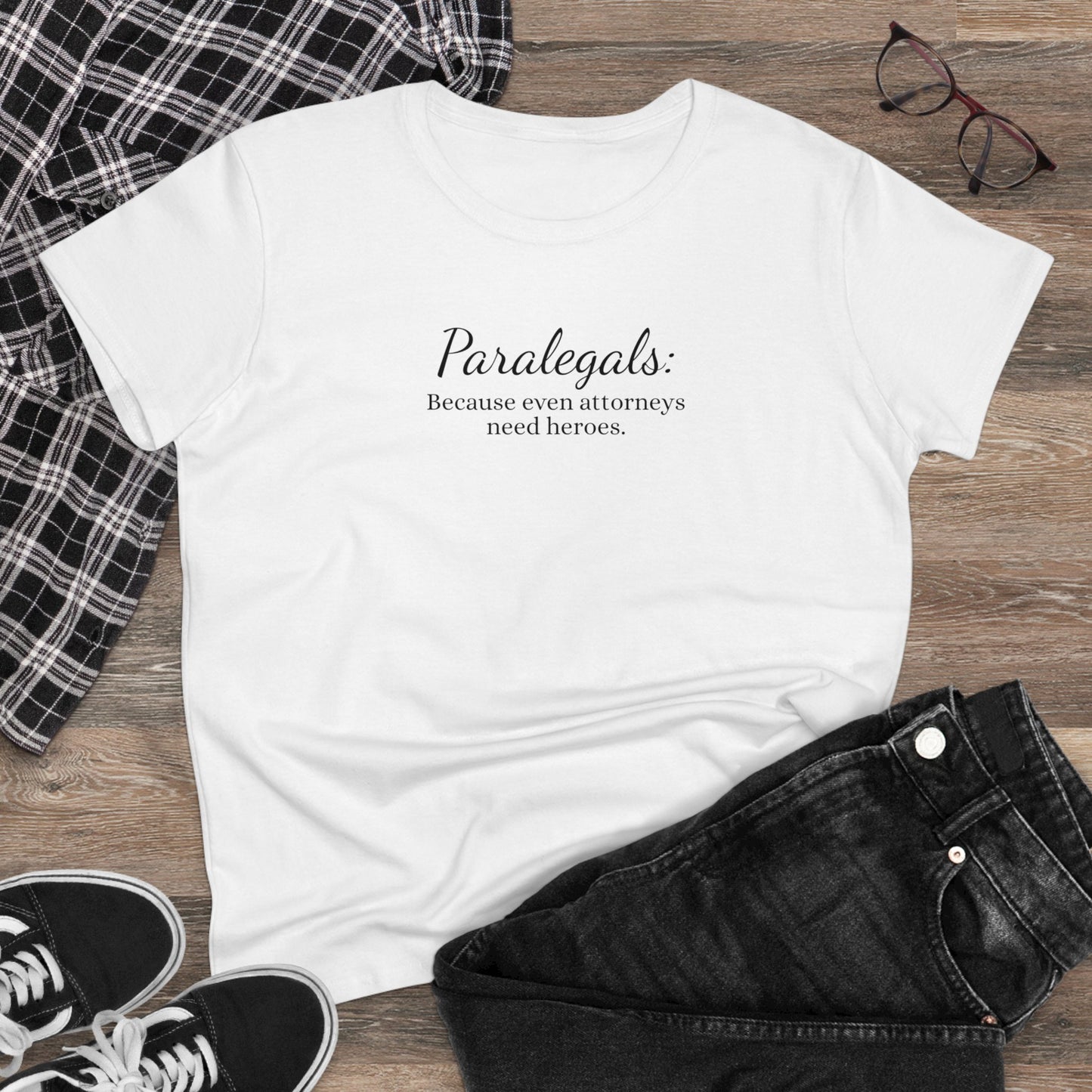 Paralegal Hero Tee - Women's Cotton Appreciation Gift