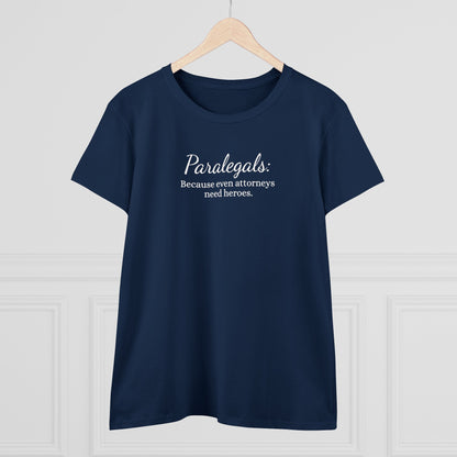 Paralegal Hero Tee - Women's Cotton Appreciation Gift