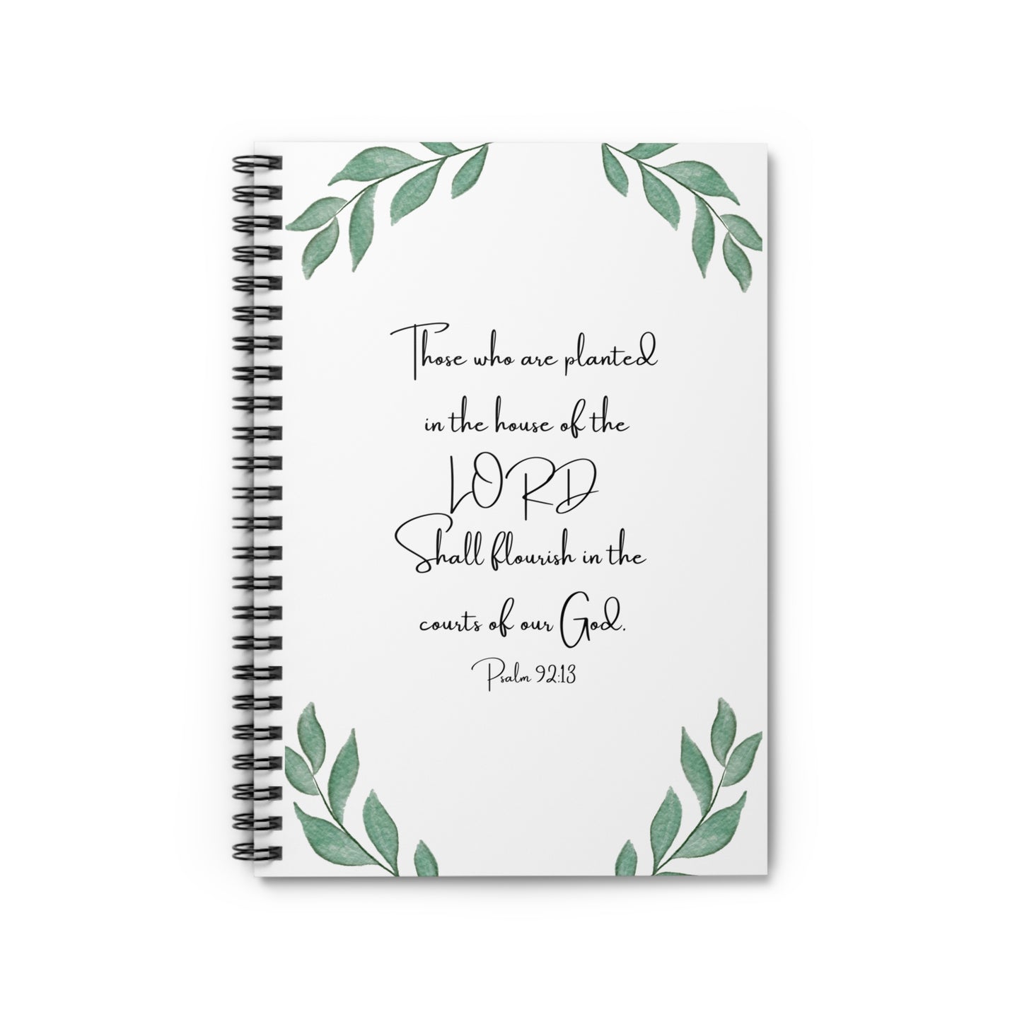 Psalm 92:13 Spiral Notebook – 6" x 8", 118 Pages