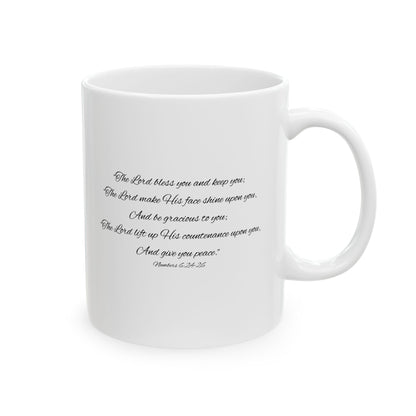 Aaronic Blessing Mug – 11oz White Ceramic