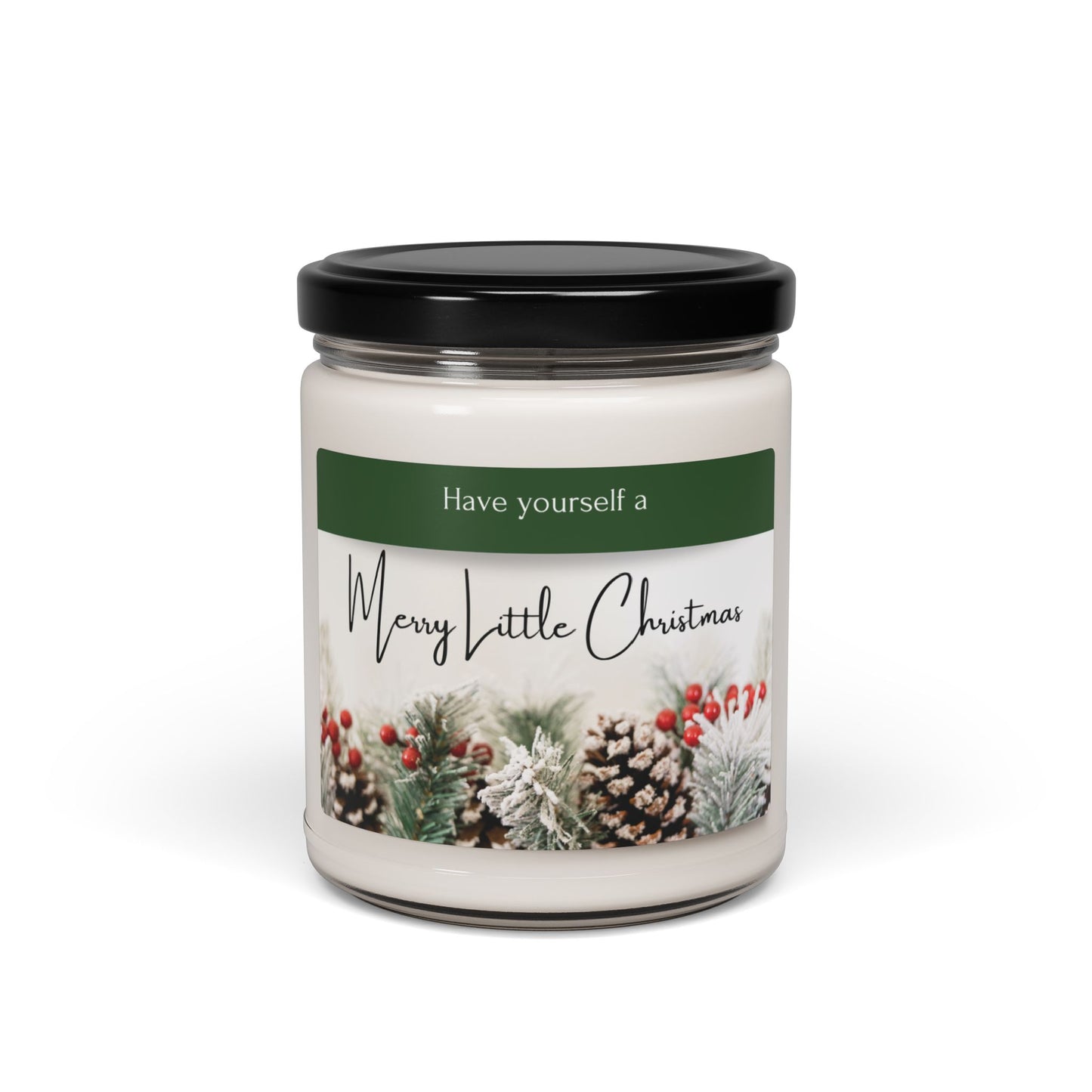 Christmas Scented Soy Candle – 9oz Glass Jar