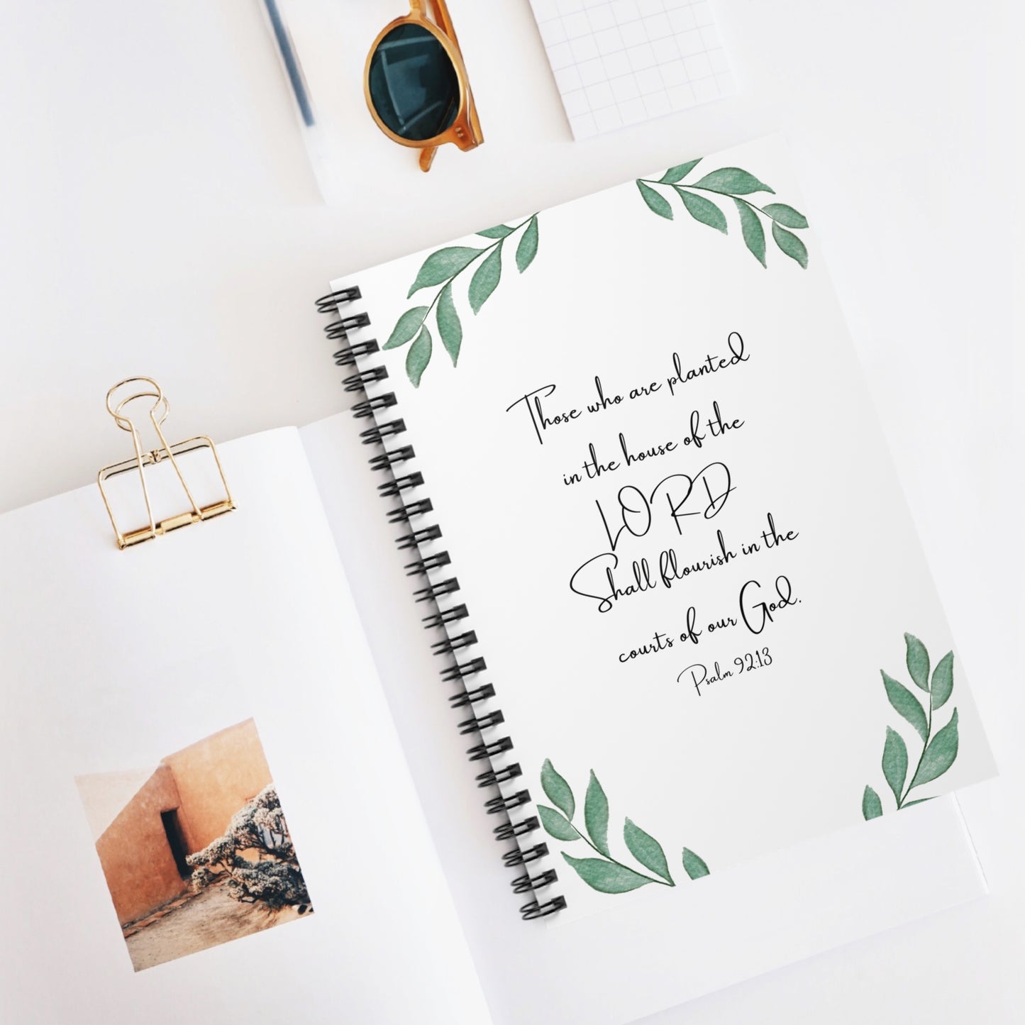 Psalm 92:13 Spiral Notebook – 6" x 8", 118 Pages