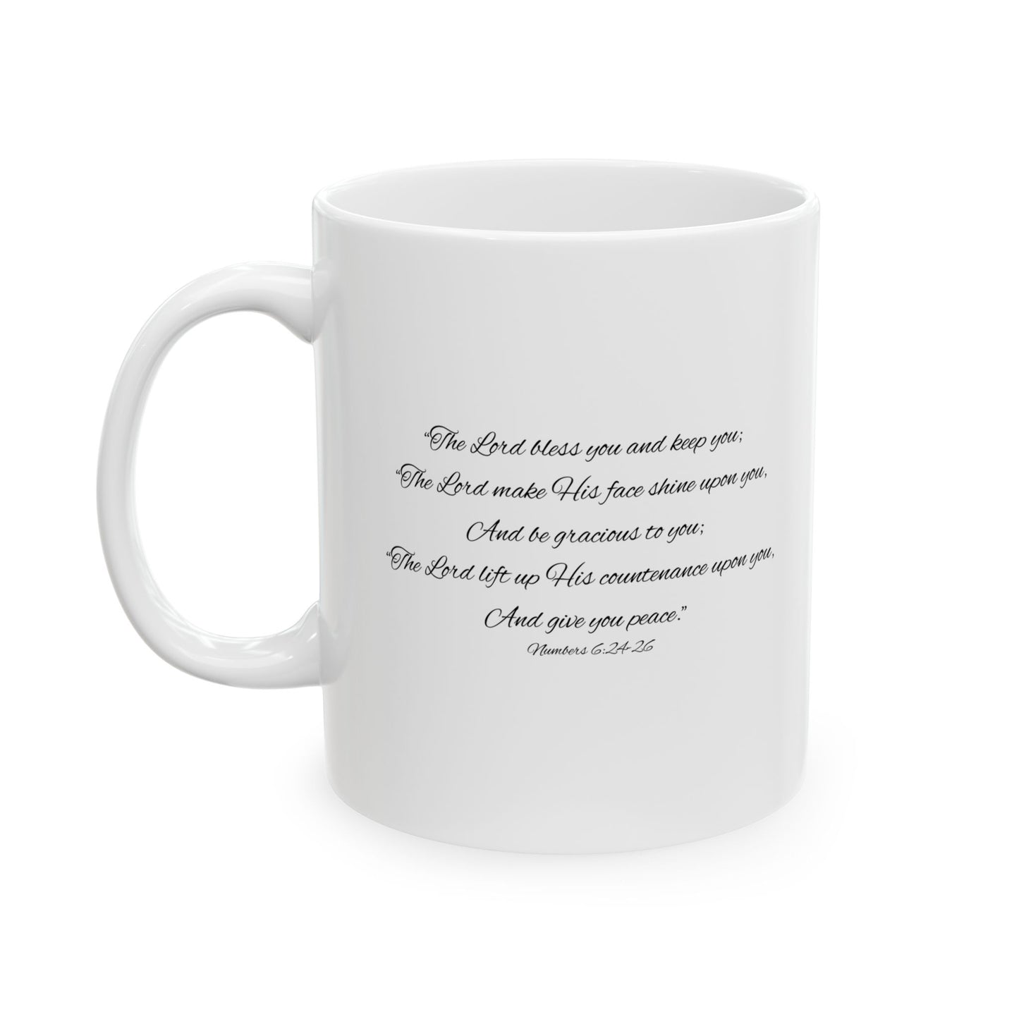 Aaronic Blessing Mug – 11oz White Ceramic