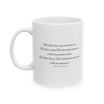 Aaronic Blessing Mug – 11oz White Ceramic