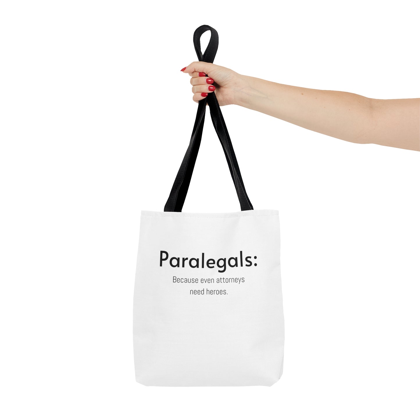 Paralegal Gift Tote Bag -  Because Even Attorneys Need Heroes - Unique Paralegal Appreciation Gift for Law Professionals