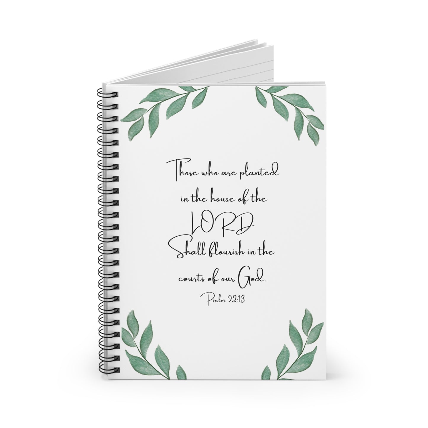 Psalm 92:13 Spiral Notebook – 6" x 8", 118 Pages