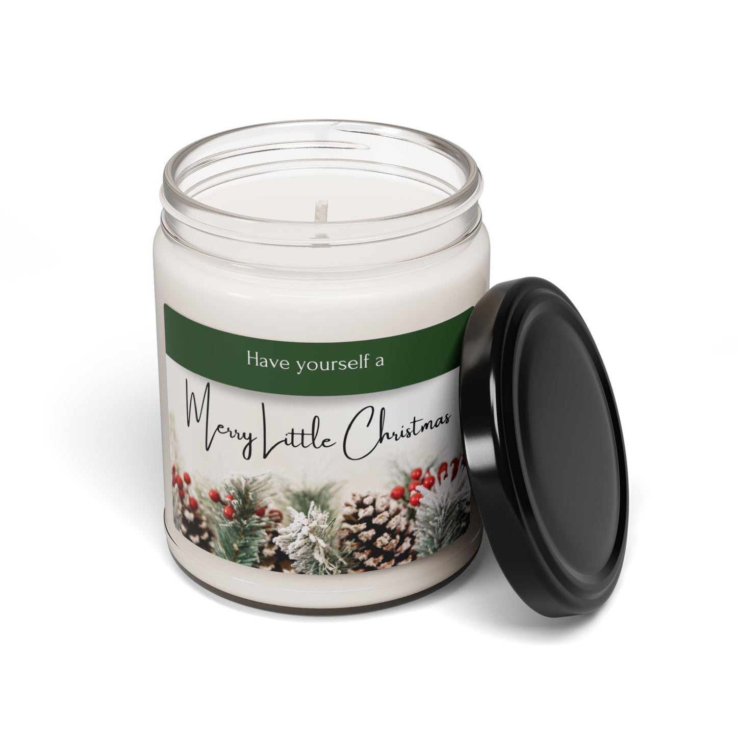 Christmas Scented Soy Candle – 9oz Glass Jar